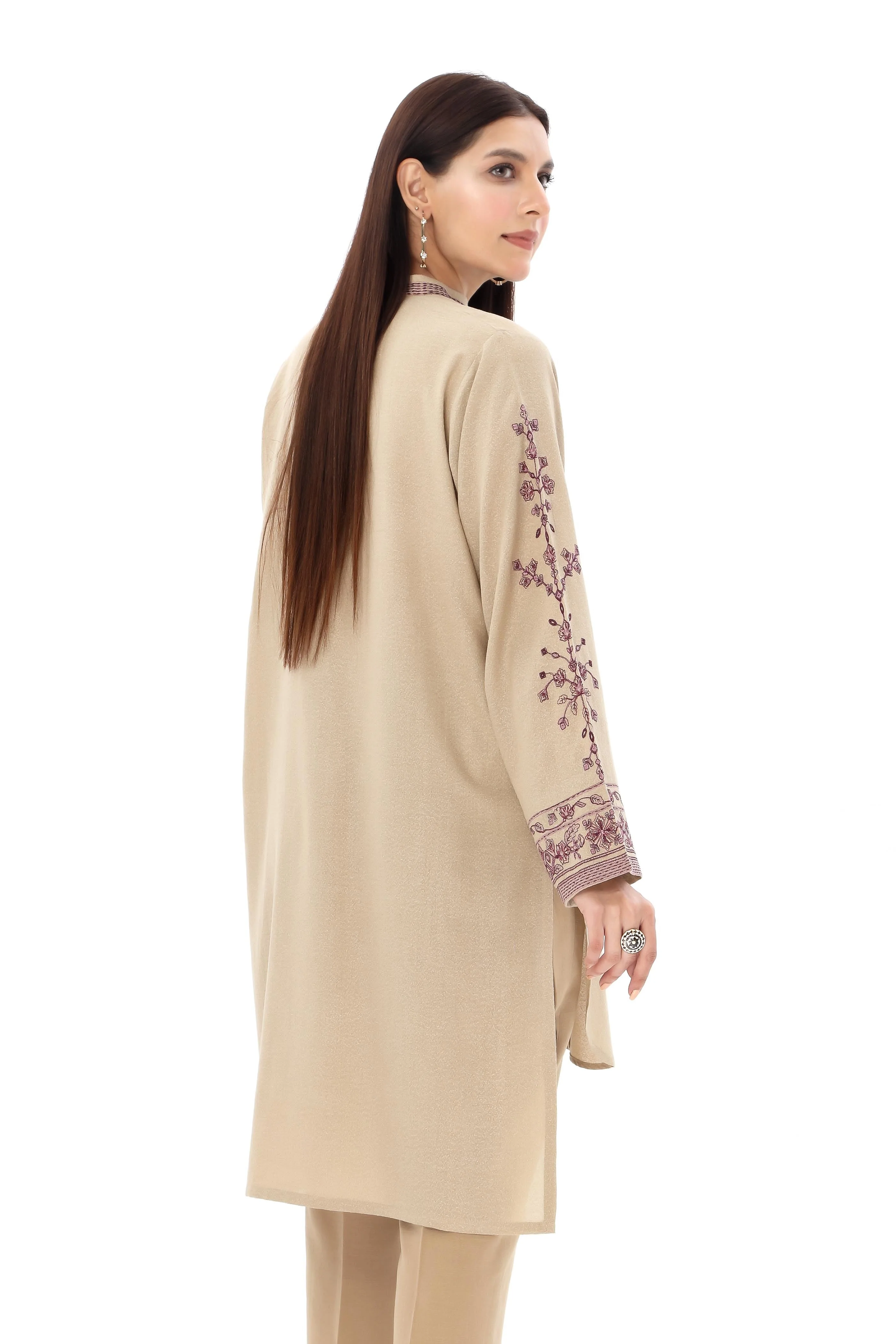 1 Piece Lawn Karandi Embroidered Shirt (BA0126) - Image 3